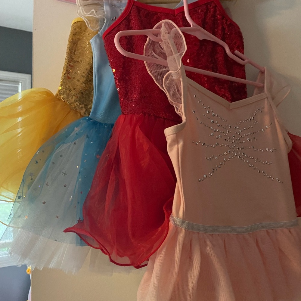 Sparkling Red and Pink Kids Costume Set